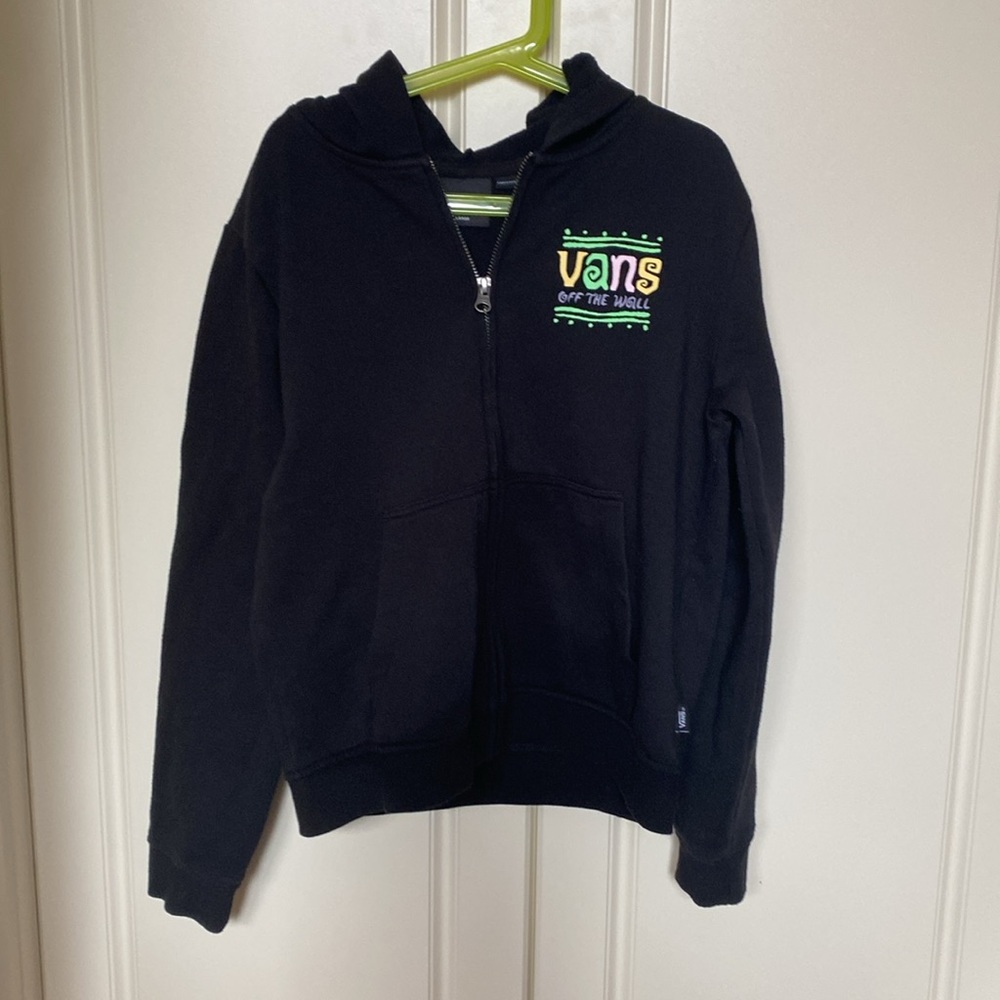 VANS KIDS FULL ZIP HOODED SWEATSHIRT .